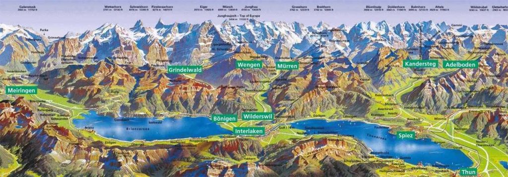 Bernese Oberland Map